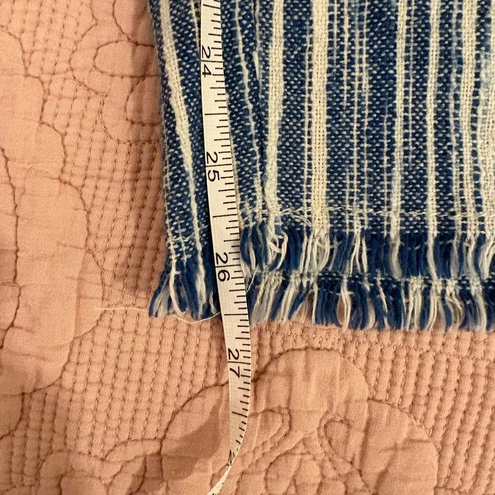 100% Cotton Free People Navy and Cream Striped Pants - Picture 10 of 10